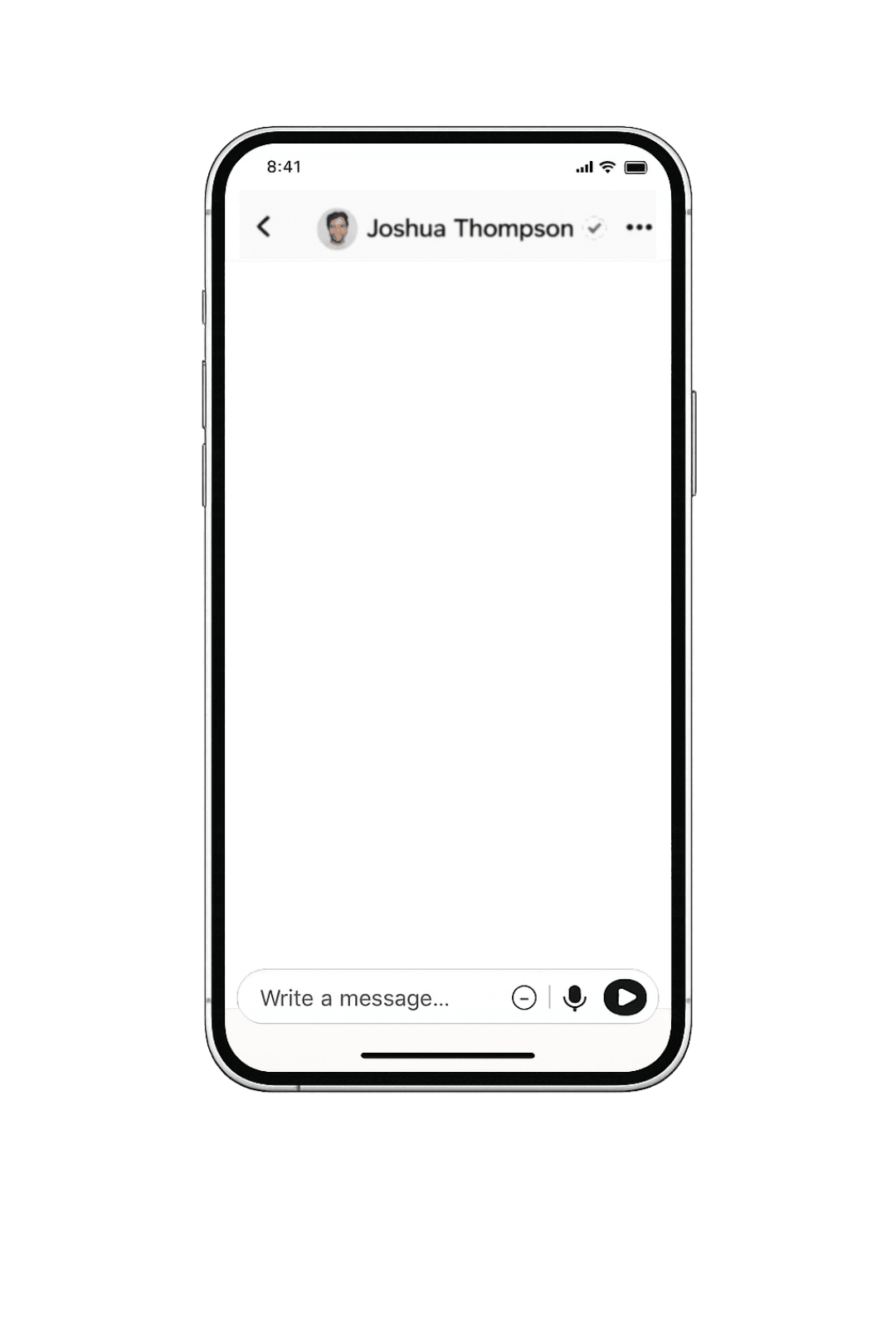 Business verification white tick on profile screen